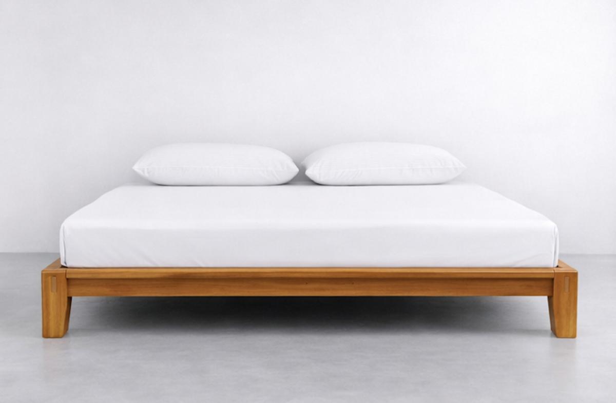 Luca Platform Bed in teak